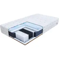 FDM Multipocket matras SAVA 120x200x22cm - H3/H4, traagschuim, bamboe hoes