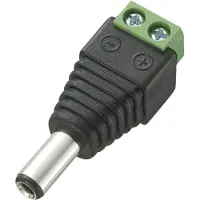 TRU COMPONENTS Niedervolt-Steckverbinder Stecker, gerade 5.5 mm 2.5 mm DC-13M 1 St.