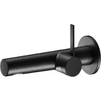 Keuco IXMO - 1-hendel wastafelmengkraan voor opbouwmontage, mat zwart 59516370101