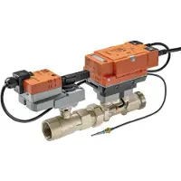 Belimo Sensor Gestuurde PI-CCV 1-1/2x2 Kvs10 24VAC/DC BACnet/Modbus/MP-Bus EN1434 Twee Sensoren EV040R2+MID