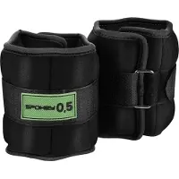 Spokey Form IV Enkel- en polsgewichten - Zwart - 0,5 kg