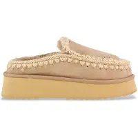 Mou Dames Klomp Eskimo platform beige leren klompen (38), Leer, meer dan 10 cm, Geen, Casual MU.FW681004A