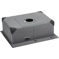 Vevor Keukenspoelbak Inbouwspoelbak 68 x 45 x 19 cm Gemaakt van roestvrij staal Bovenop gemonteerde spoelbakken