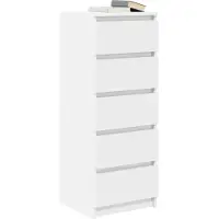 vidaXL Dressoir met lades 37,5x35x99 cm spaanplaat wit