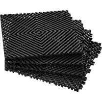Vevor Interlocking Drainage Mat Douchemat 31 x 31 cm Modulaire Interlock Vloermatten