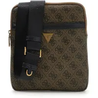 GUESS Schoudertas 'VEZZOLA' ombergrijs / zwart