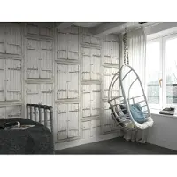 Rasch - Vliesbehang - 525014 - 0,53 x 10 m - wit afwasbaar