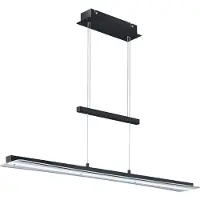 TRIO REALITY SMASH - Hanglamp - Zwart mat - incl. 1x SMD 18 W - Instelbare lichtkleur - In hoogte verstelbaar - 4-stappen TOUCH - Plafondbevestiging - Niet geschikt voor externe dimmer