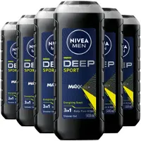 Nivea 6x Douchegel Deep Sport 500 ml