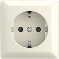 Abb Busch-Jaeger Busch-Jaeger 20EAPBJ-522 Wandcontactdoos - Opbouw - Creme