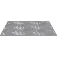 vidaXL Trapmatten 4 st 20 x 20 cm Zilver Aluminium Vierkant