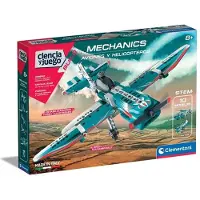 Clementoni Mechanik: Vliegtuigen en helikopters bouwen - Constructiespel, transparant, transparant, one size