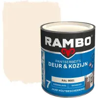 Rambo Pantserbeits Deur &amp; Kozijn Dekkend RAL 9001 | Crèmewit 0.75L