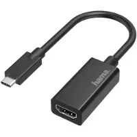 Hama 00205160 HDMI naar USB C Adapter Zwart