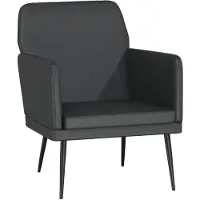 vidaXL Fauteuil 61x78x80 cm kunstleer zwart