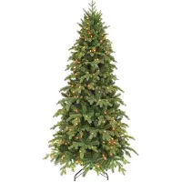 Edelman Kunstkerstboom Sherwood slim groen H215 x dia. 117 cm met 248 LED warm wit Triumph Tree