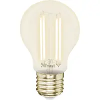 Trust E27 LED FILAMENT 1800-2700K WI-FI Slimme WiFi LED gloeidraad, witte sfeerverlichting, E27 fitting, kan worden bediend vanaf je smartphone/tablet