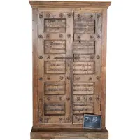 Benoa Kast India Hout J14 (Naturel, 124x208x48cm)