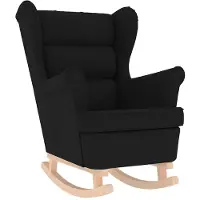 vidaXL Schommelstoel 74x90x102 cm stof zwart