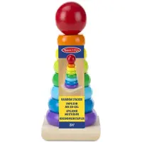 Melissa & Doug Houten Stapelaar Regenboog kleuren