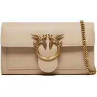 Pinko Clutch 'LOVE ONE' beige