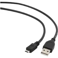 Gembird Kabel USB 2.0a naar Micro USB B GEMBIRD (3 m) Zwart 1,8 m