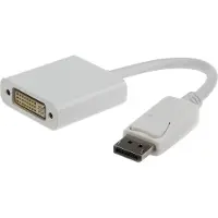 Cablexpert DisplayPort 1.1 naar DVI adapter (1920 x 1200) / wit - 0,15 meter
