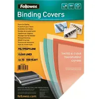 Fellowes Fantasia bindomslag 500 micron gestreept transparant A4 (50 stuks)