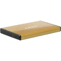 Gembird Externe HDD behuizing 2.5' SATA USB3.0 Goud (brushed)