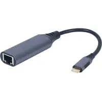 Gembird USB-C Gigabit netwerk adapter kabel 0.15 meter