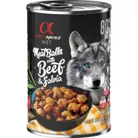 Alpha Spirit Gehakte Rundvleesballetjes Met Salie Doos 6x400g Hondenvoer