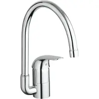 GROHE Euroeco keukenkraan met hoge uitloop chroom