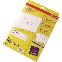 Avery Verzendetiketten voor inkjet J8169-25 Permanent klevend A4 Wit 99,1 x 139 mm 25 Vellen à 4 Etiketten