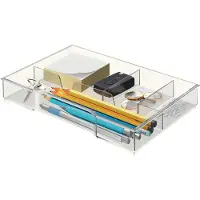 Leitz WOW Opbergtray Kunststof Transparant 2 Lades 24,5 x 16,5 x 3,3 cm