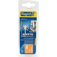 Rapid High Performance Blindklinknagels 4x14mm - Met Boor