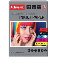 ActiveJet Glanzend Fotopapier Activejet AP6-260GR100 A6 100 Lakens