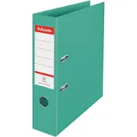 Esselte No.1 Colour'Breeze Kunststof A4 Ordner voor 500 Vellen - Rugbreedte van 75mm - Groen