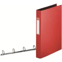 Esselte ringmap Vivida rood, 4 ringen - 3 stuks