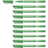 Stabilo Fineliner Sensor, lijndikte 0,3 mm, groen, 10 st.
