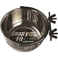 Midwest BENCH rvs voerbak of drinkbak snap'y met handig kliksysteem 592 ml