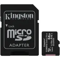 Kingston 64GB micSDXC Canvas Select Plus 100R A1 C10 Card + ADP EAN: 7406172986976/69989945