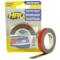 Hpx Dubbelzijdige HSA bevestigingstape | Antraciet | 12mm x 2m - HSA024 | 20 stuks HSA024