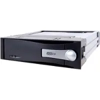 Icy Dock MB123SK-1B 3.5” SATA Hot Swap Mobile Rack HDD Enclosure in 5.25” Bay