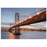 Komar Fotobehang Bay Bridge - Meerkleurig - 2,54m X 368cm