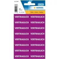 Herma 15037 Tekst labels "Vertraulich" (Duits) 12 x 40 mm 320 st