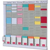 Nobo T-kaart planningset weekplanner (8 panelen, 24 sleuven)