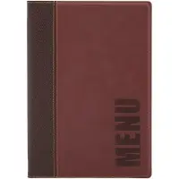 Securiton Menukaart Securit Trendy A5 1 x 2 tassen wijnrood