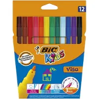 BIC Kids Visa Viltstift - Medium Kleurenassortiment 12 Stuks