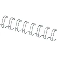 Fellowes Draadbindruggen A4 10 mm 61-80 Metaal Zilver 100 Stuks
