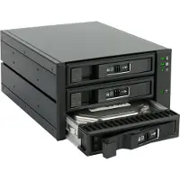 Fantec BP-T2131, SAS & SATA backplane voor 3x 3,5"/2,5" HDD/SSD, zwart